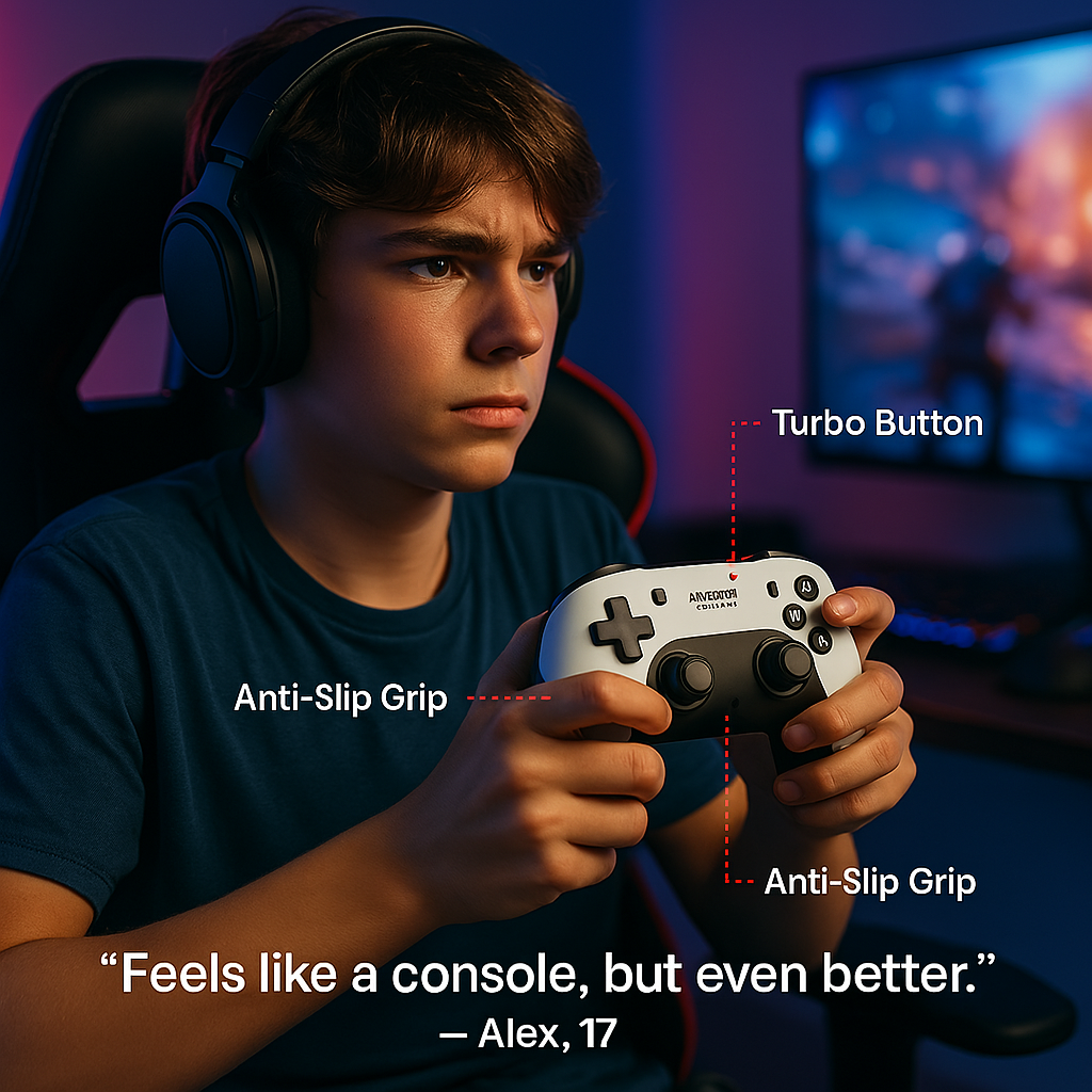 Glorify™ - WIRELESS CONSOLE 60,000+ LICENSED GAMES + 2 FREE CONTROLLERS